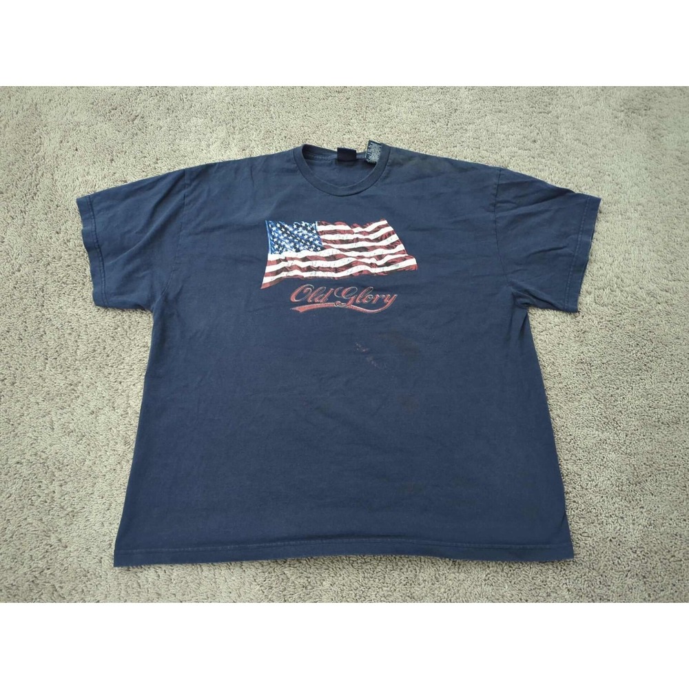 Vintage Old Glory‎ T Shirt Mens 2XL American Flag Patriotic Made in USA